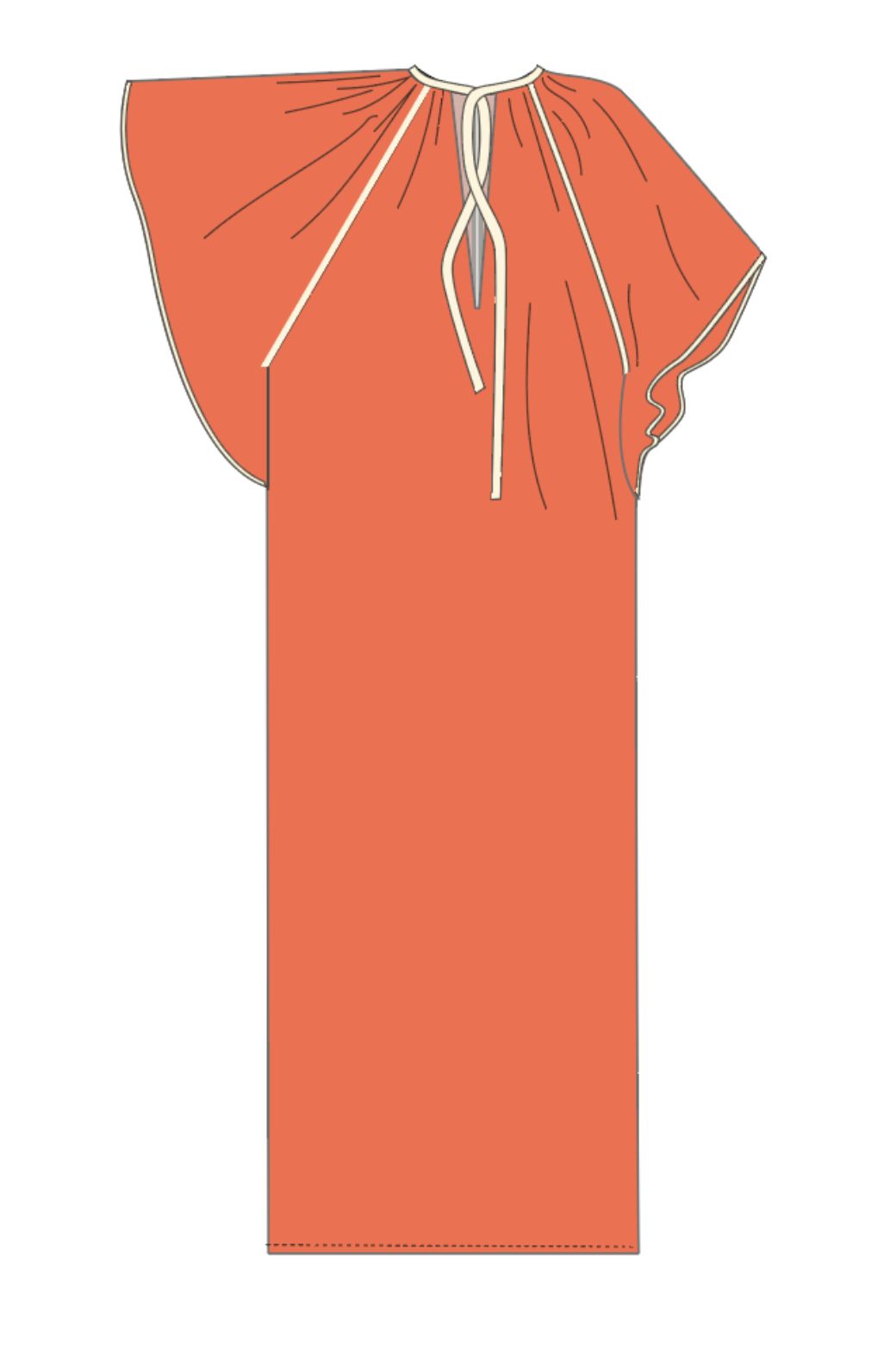 201 - Orange Beth Zephyr Dress Pack Of 2