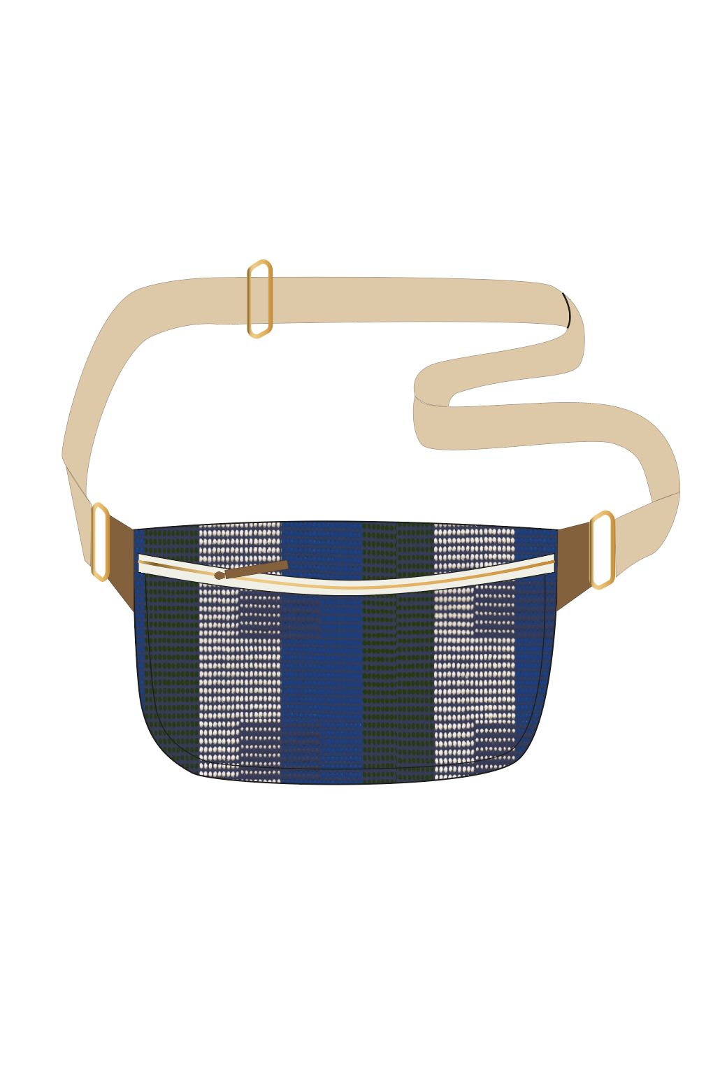 407 - Blue Chiara Pina Bum Bag Pack Of 2