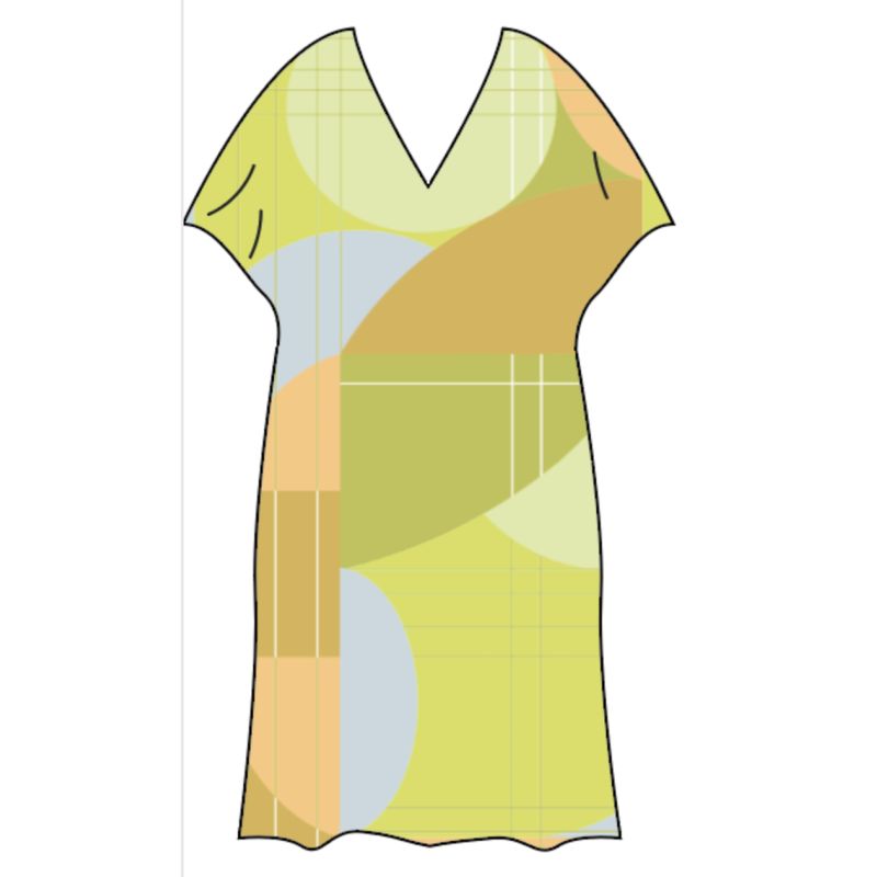 215 - Robe Elia Forma Citrine Lot De 2