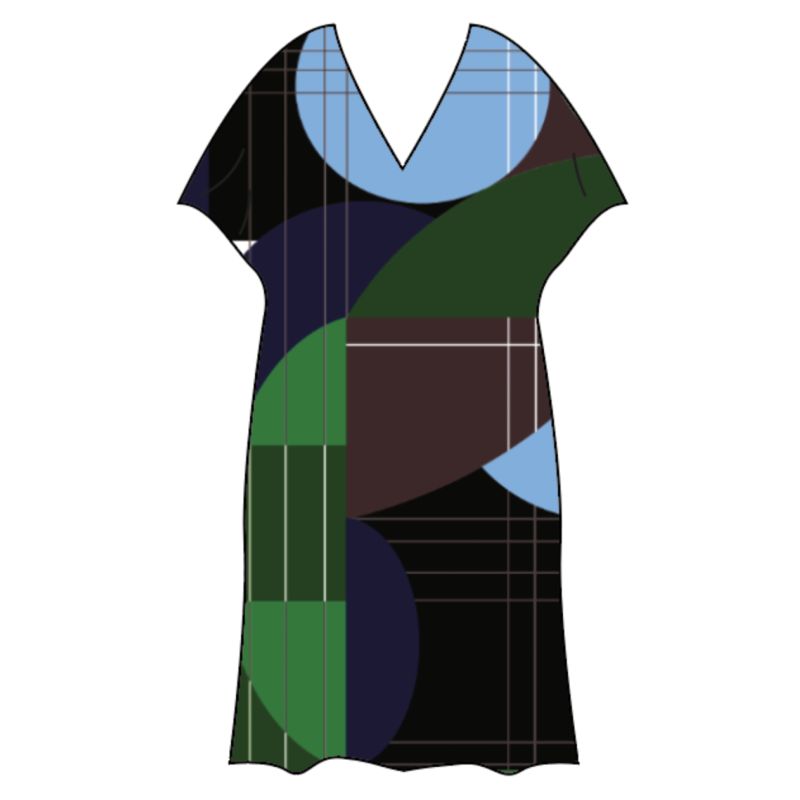 215 - Robe Elia Forma Bleu Vert Lot De 2