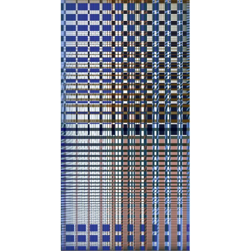 B - FoulardUtopie Bleu Lot De 2