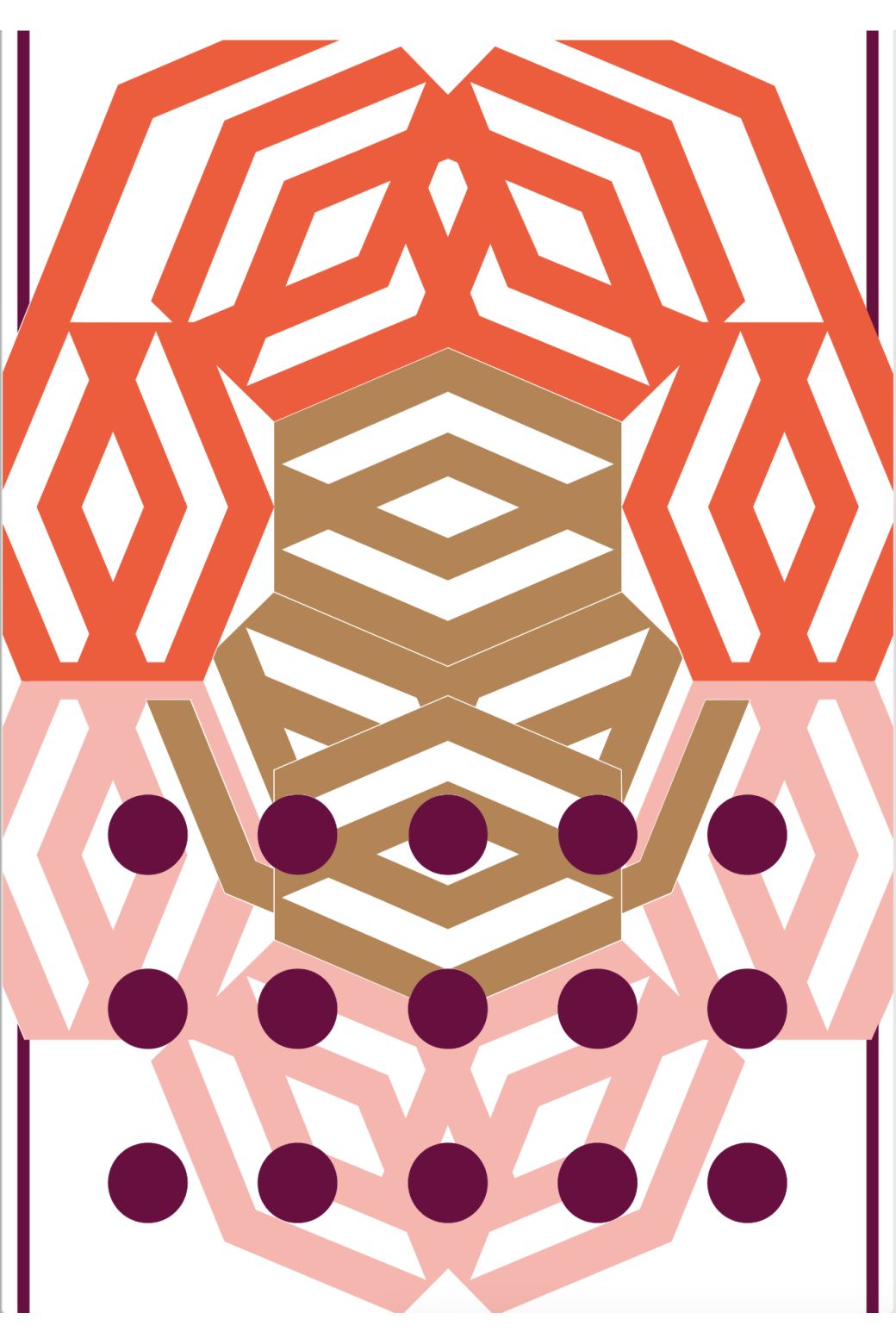 305 - OrangeBloom Beach Towel Pack Of 2