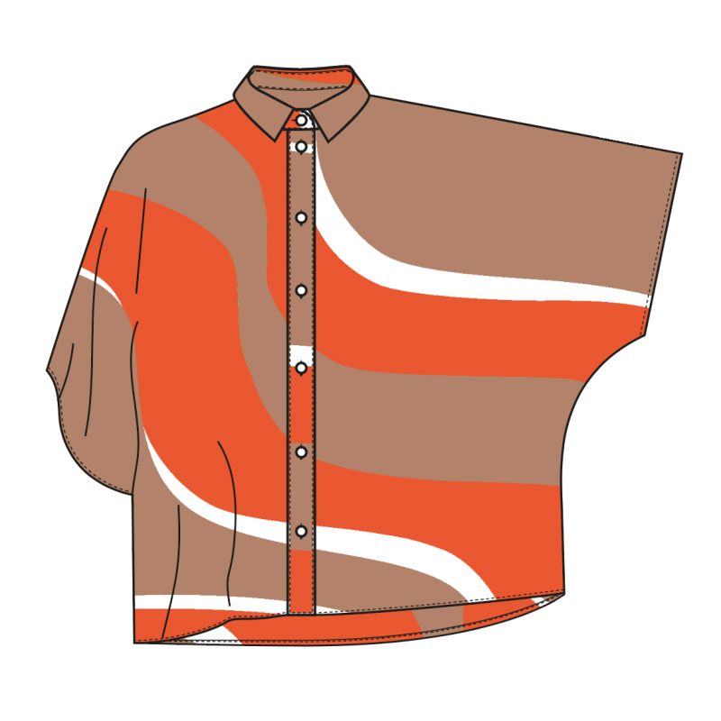 100 - Chemise Nora Madone Orange Lot De 2