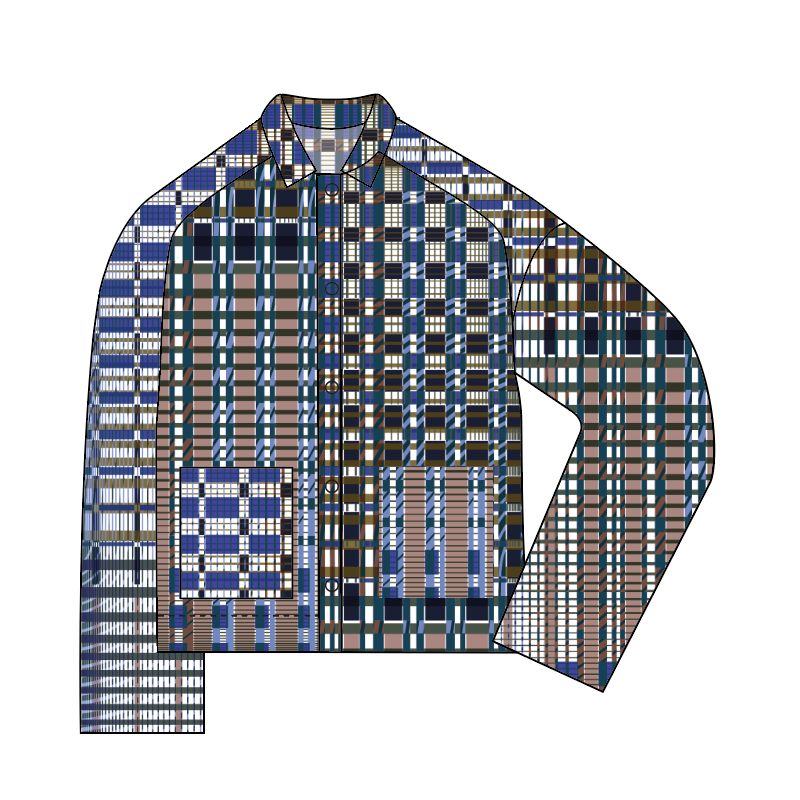 117 - Veste Mina Utopie Bleu Lot De 2