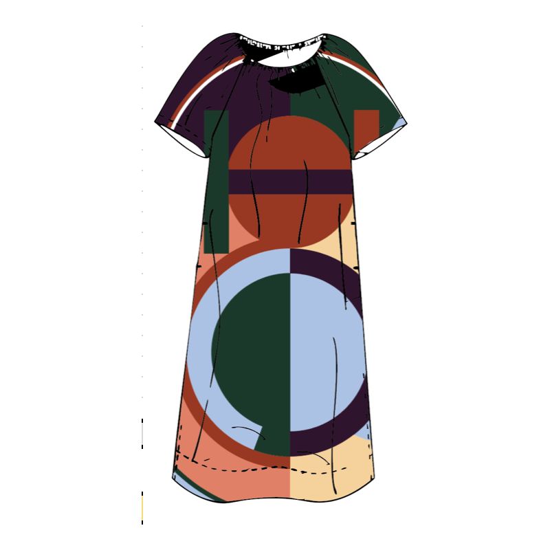 213 - Robe Palao Poesie Corail Nuage Lot De 2