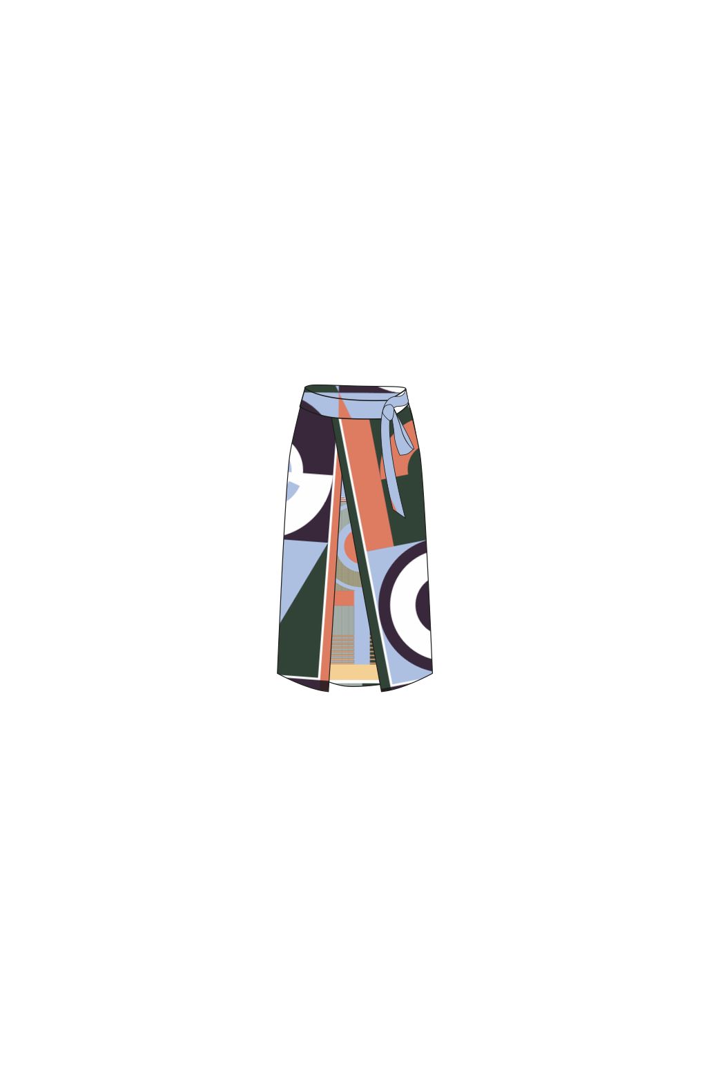 111 - Coral Cloud Olga Reve Ta Poesie Skirt Pack Of 2