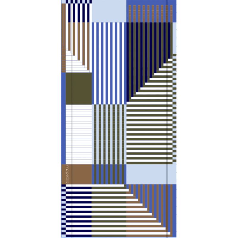 300 - Drap De PlageRiviera Bleu Lot De 2