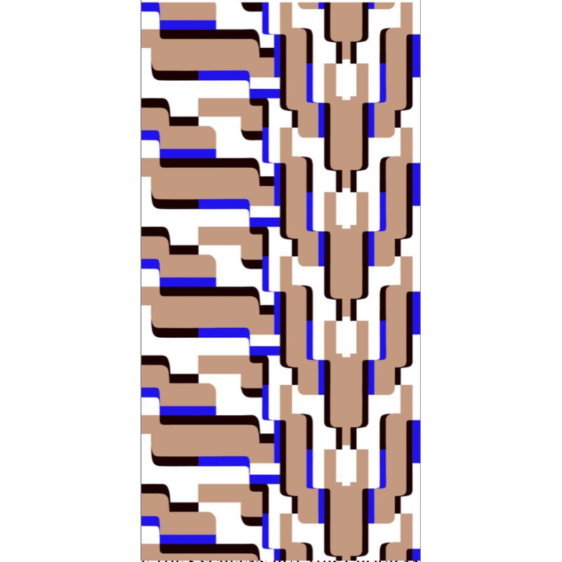 302 - Drap De PlageArum Bleu Lot De 2