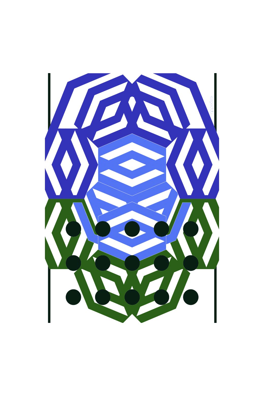 305 - BlueBloom Beach Towel Pack Of 2