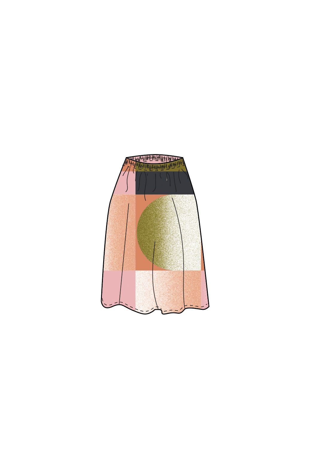 205 - Blush Juliette Sunrise Skirt Pack Of 2