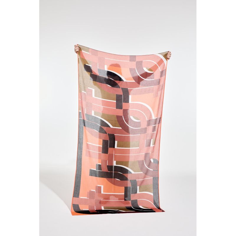 A - FoulardLe Bal Caramel Lot De 2