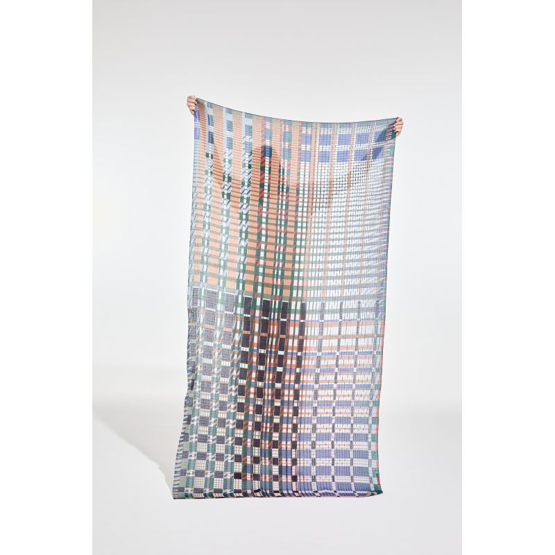 B - FoulardUtopie Bleu Lot De 2