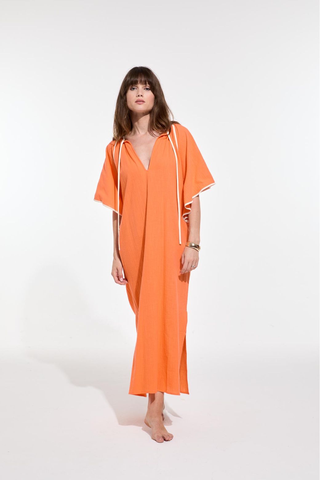 201 - Orange Beth Zephyr Dress Pack Of 2