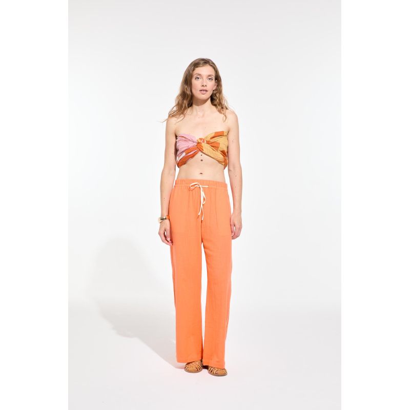 201 - Pantalon Max Zephyr Orange Lot De 2