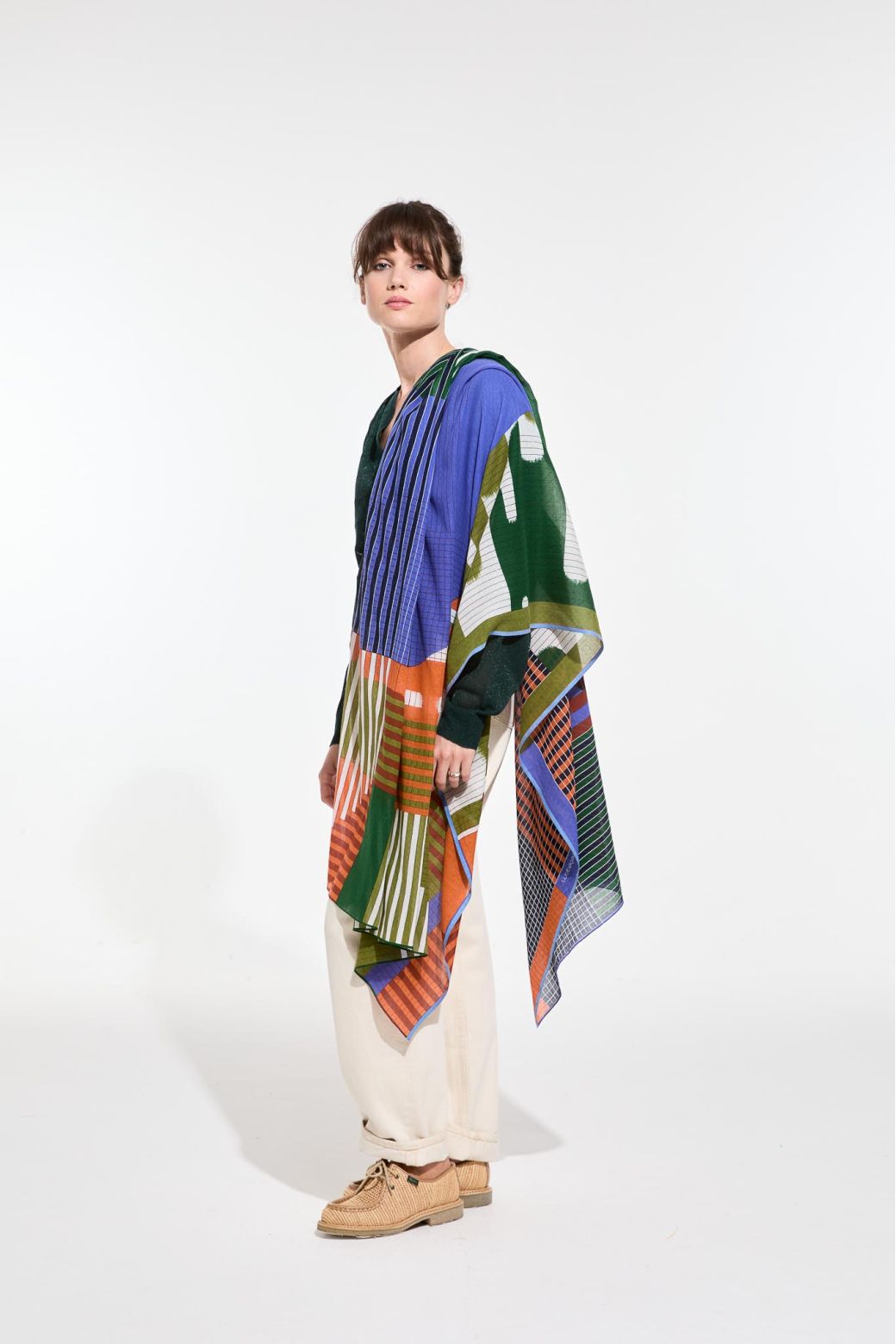 D - TealCascade Scarf Pack Of 2