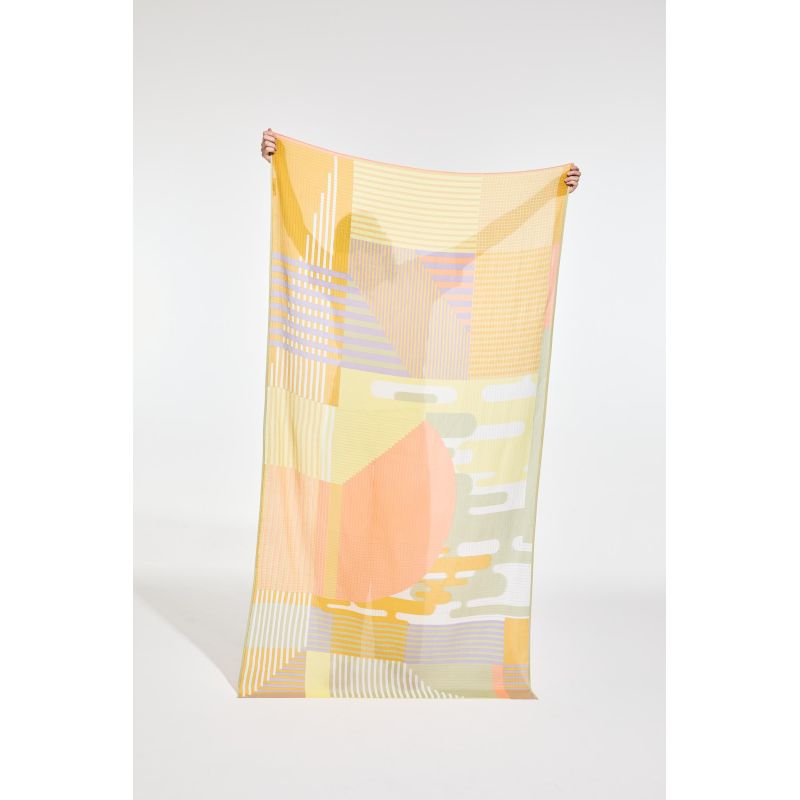 D - FoulardCascade Citrine Lot De 2