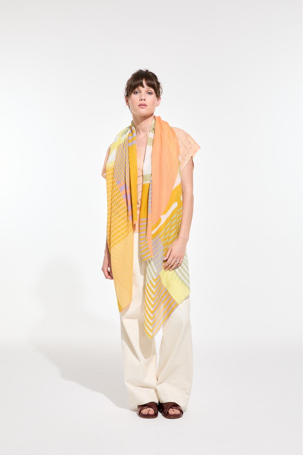 D - CitrineCascade Scarf Pack Of 2
