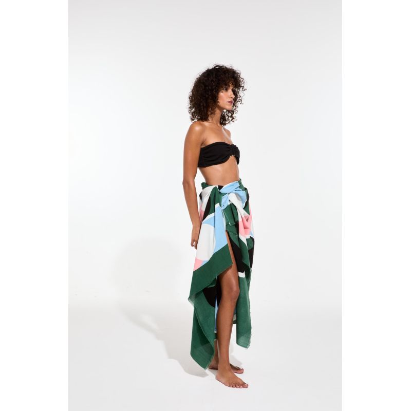 301 - Drap De PlageCorolle Vert Lot De 2