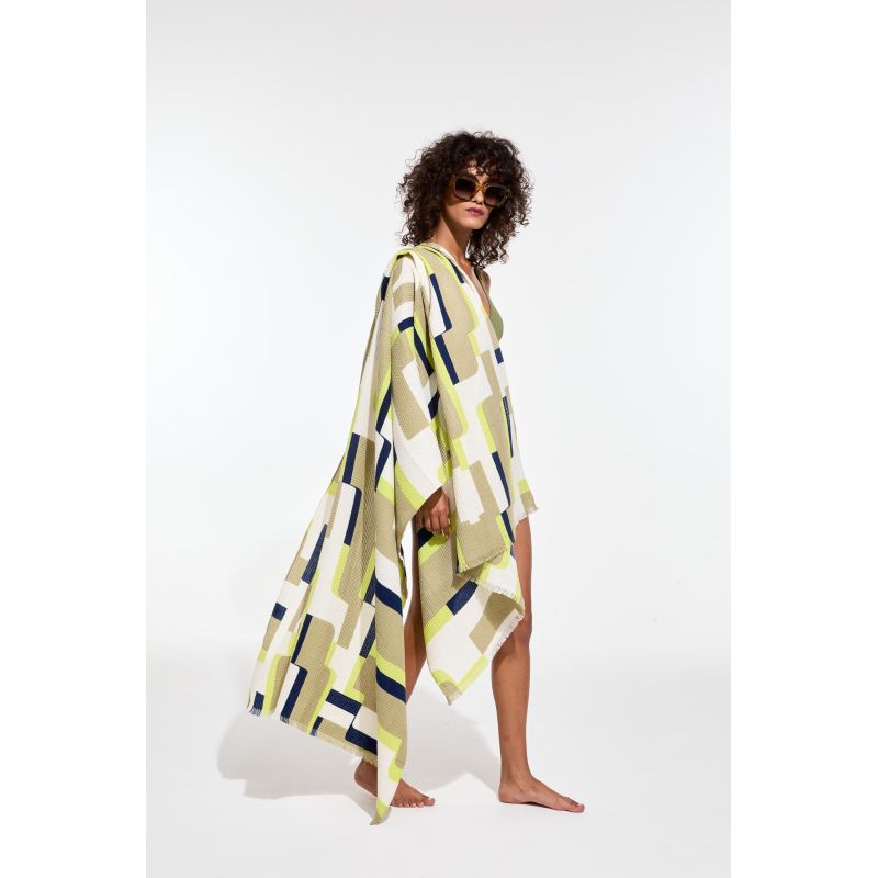 302 - Drap De PlageArum Lime Lot De 2