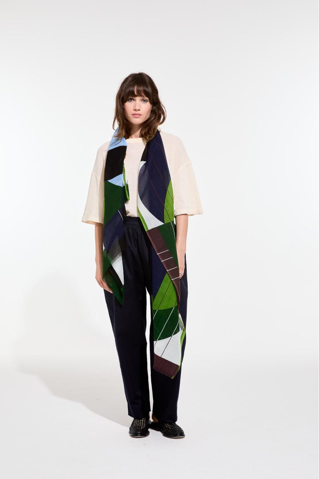E - TealForma Scarf Pack Of 2