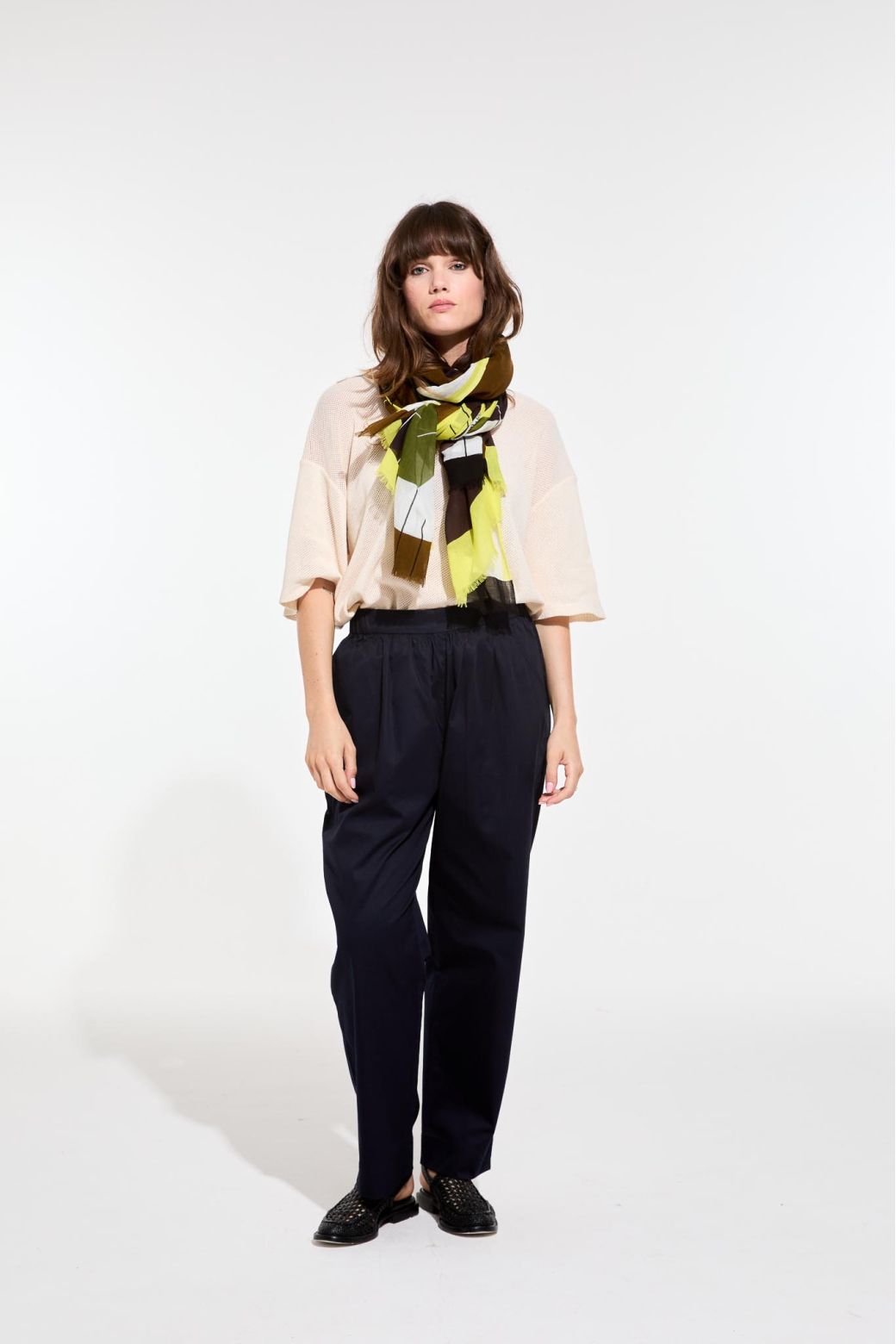 E - Lime KhakiForma Scarf Pack Of 2