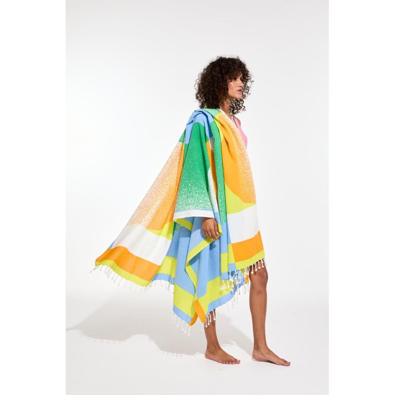 304 - Drap De PlageSunrise Sun Lot De 2
