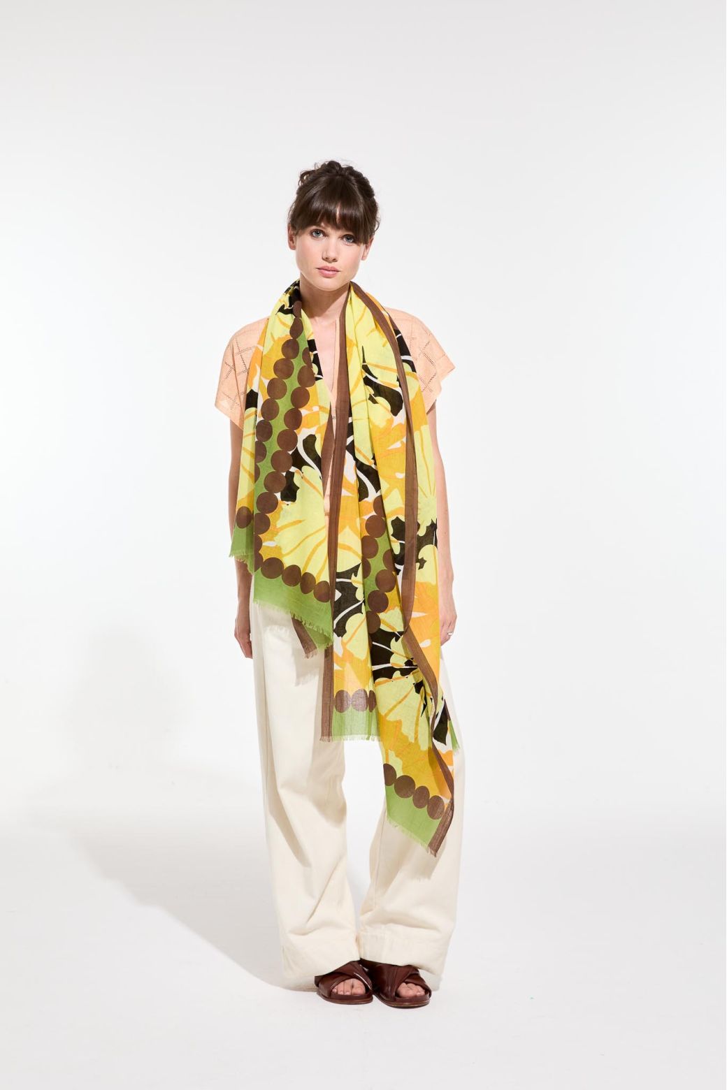 F - CitrinePavot Scarf Pack Of 2