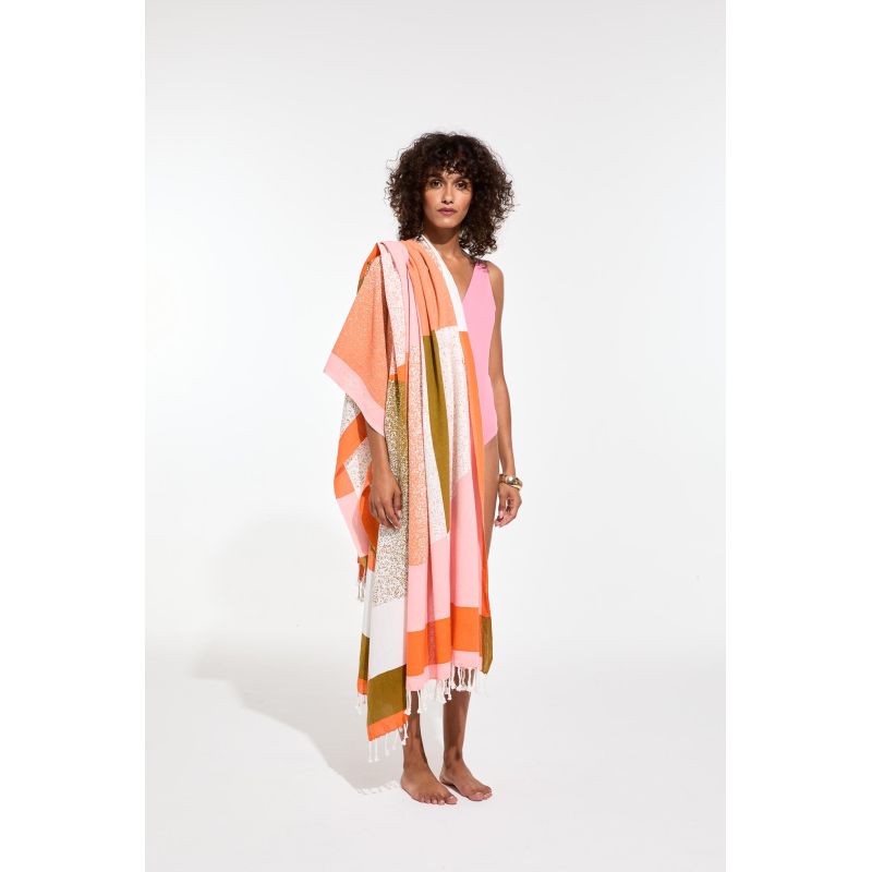 304 - Drap De PlageSunrise Blush Lot De 2