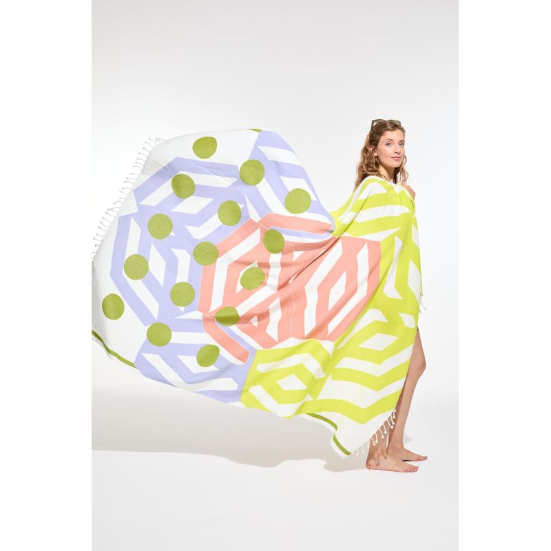 305 - Drap De PlageBloom Sun Lot De 2