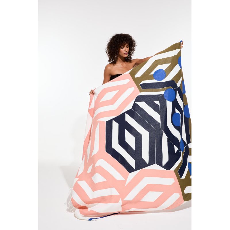 305 - Drap De PlageBloom Kaki Lot De 2