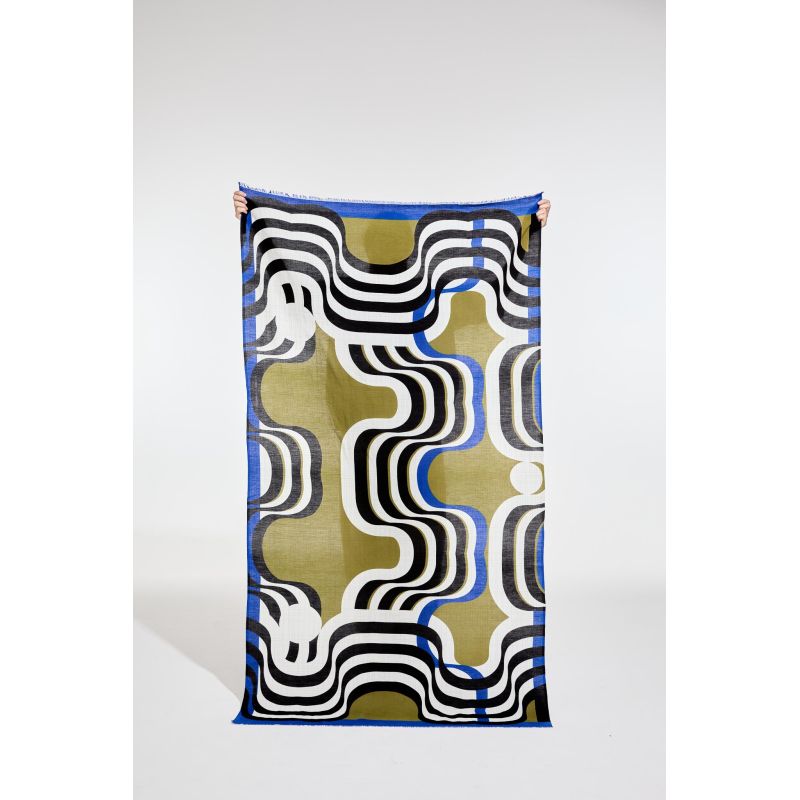 H - FoulardNebuleuse Kaki Lot De 2