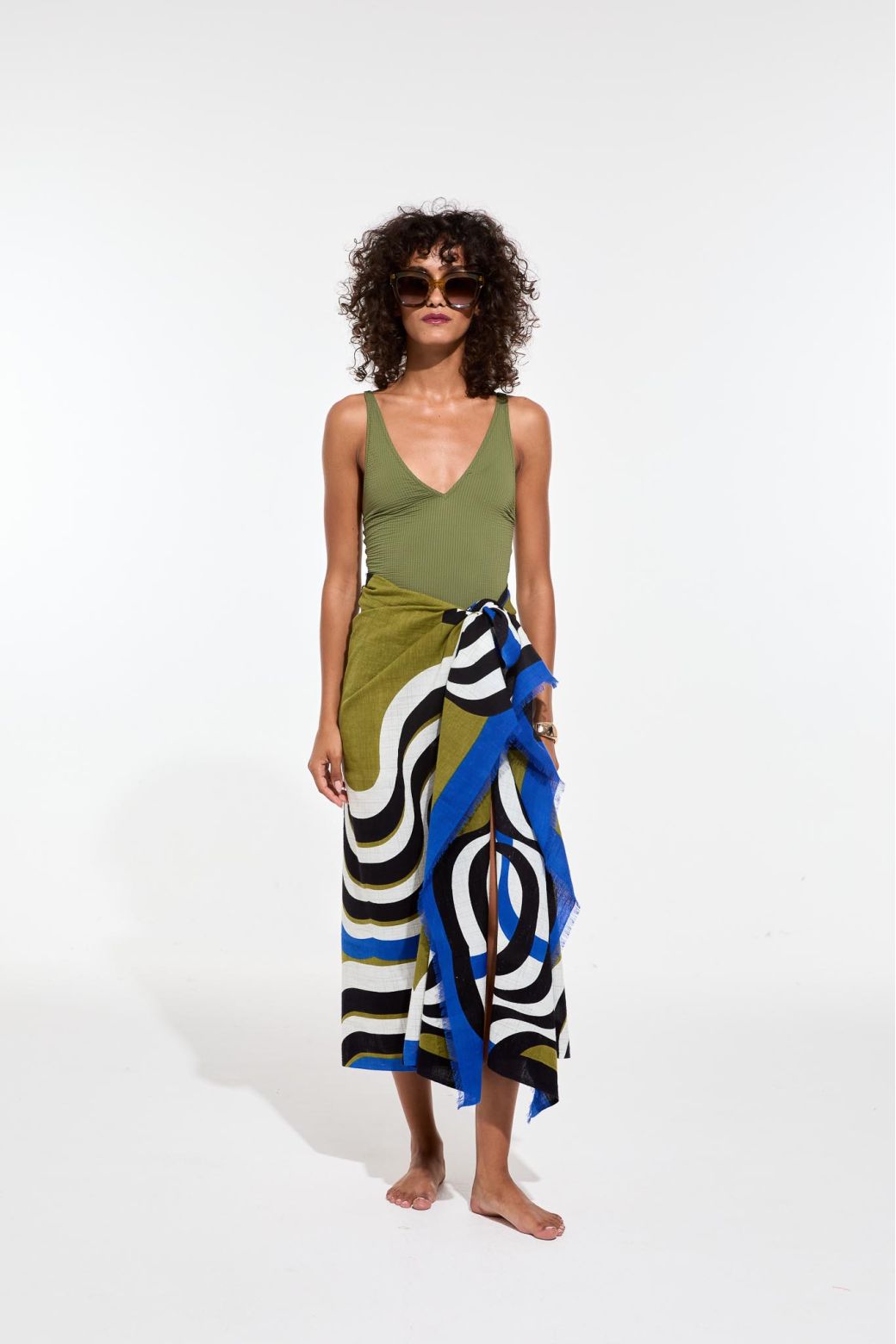 H - KhakiNebuleuse Scarf Pack Of 2
