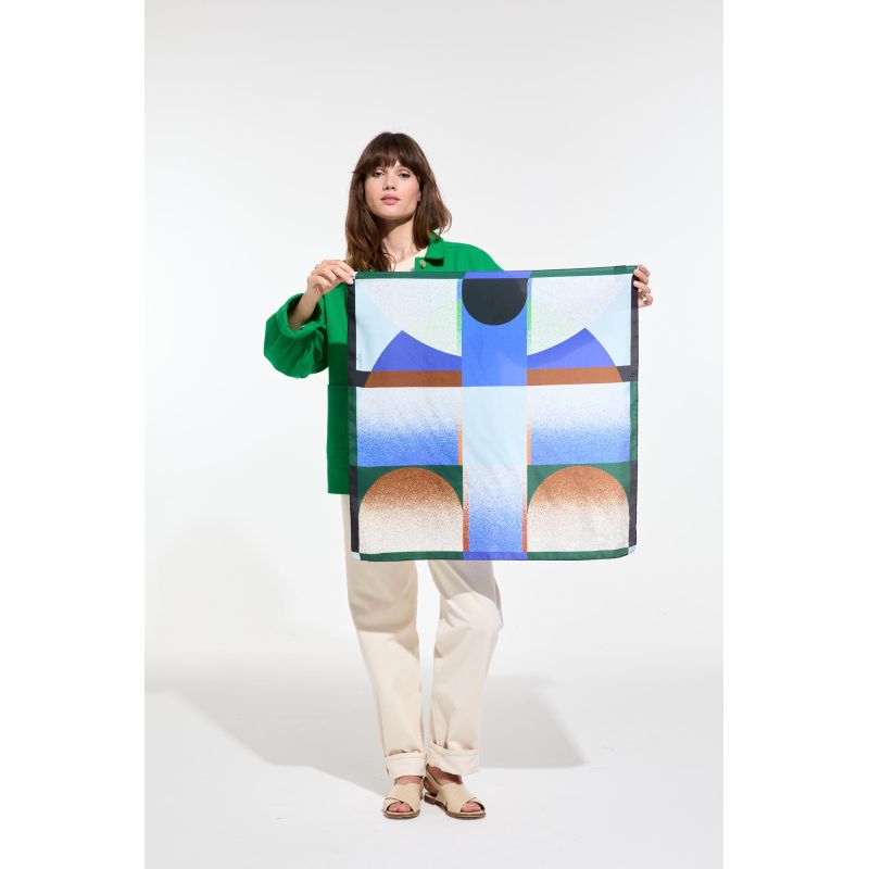 I - CarréMoonlight Bleu Lot De 2