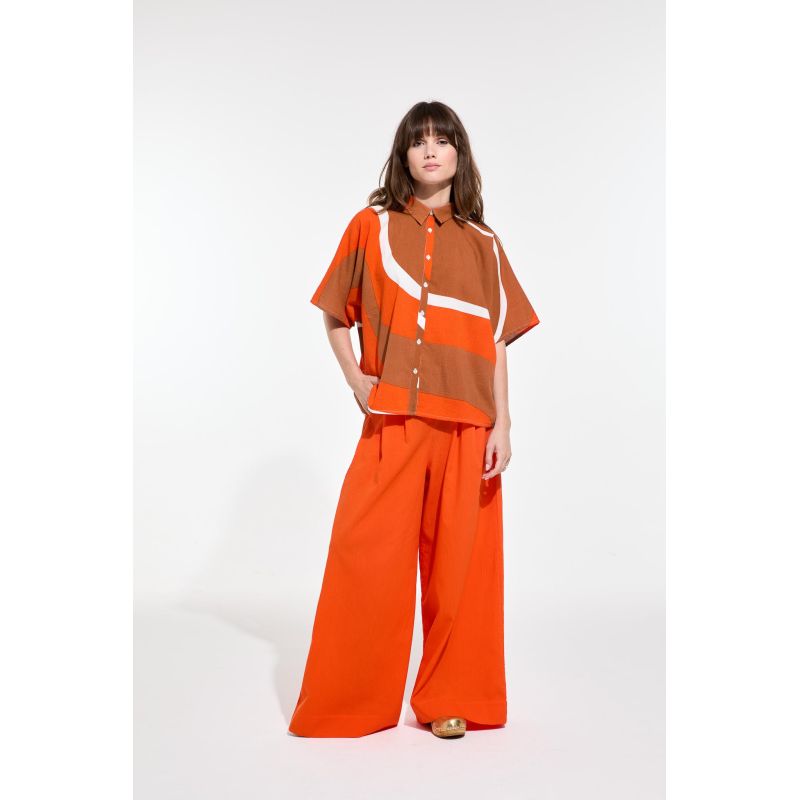 100 - Chemise Nora Madone Orange Lot De 2