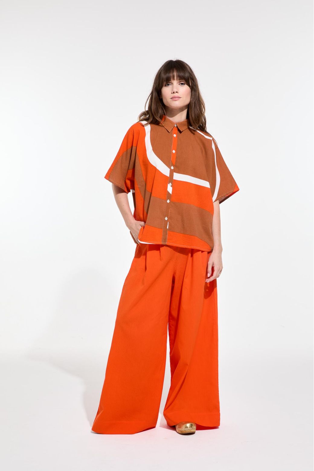 100 - Orange Nora Madone Shirt Pack Of 2