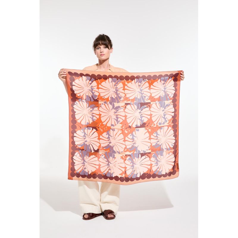 I - FoulardPoppy Brun Lot De 2