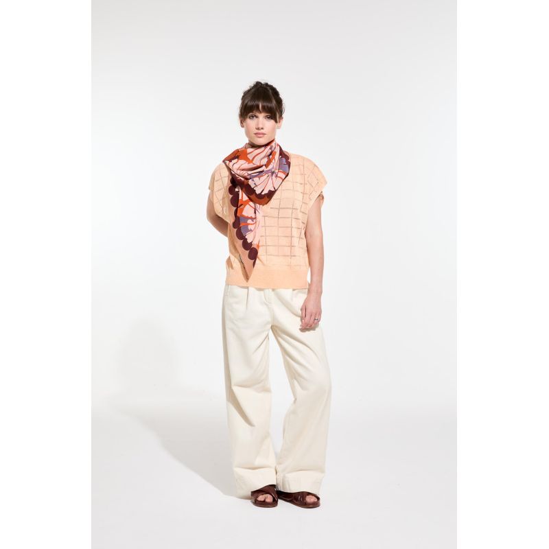 I - FoulardPoppy Brun Lot De 2