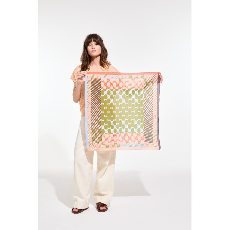 J - Navy KhakiPollen Scarf Pack Of 2