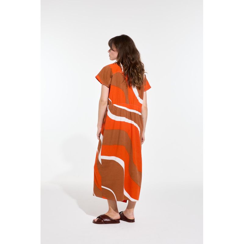 100 - Robe Celia Madone Orange Lot De 2