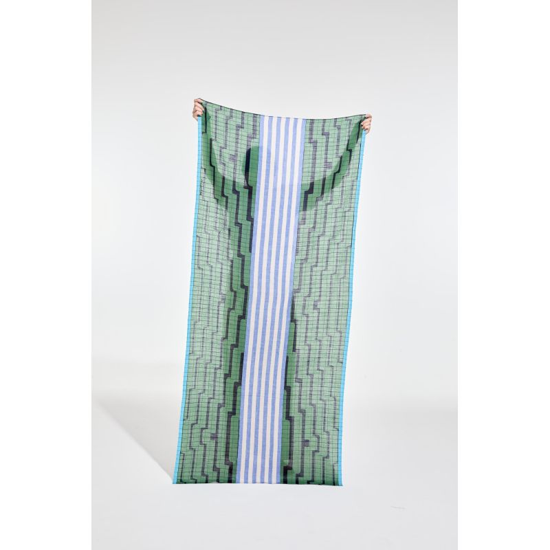 L - FoulardCeleste Amazone Lot De 2