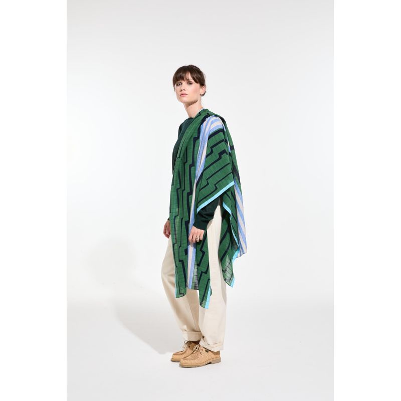 L - FoulardCeleste Amazone Lot De 2