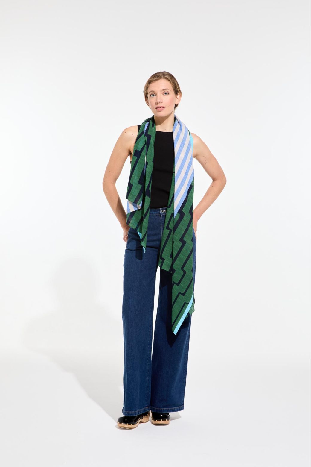 L - AmazonCeleste Scarf Pack Of 2