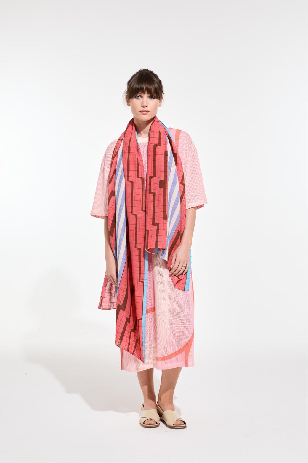 L - BlushCeleste Scarf Pack Of 2