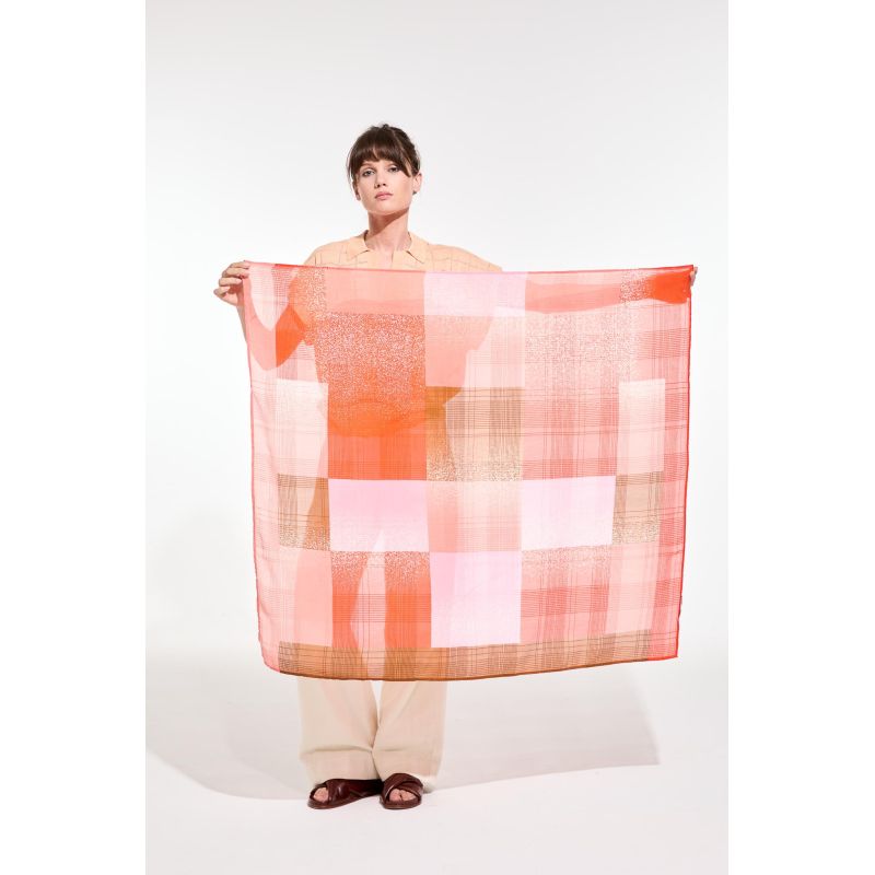 M - FoulardNuanceOrange Lot De 2