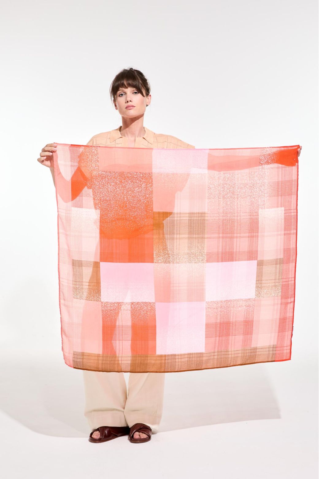 M - OrangeNuanceScarf Pack Of 2