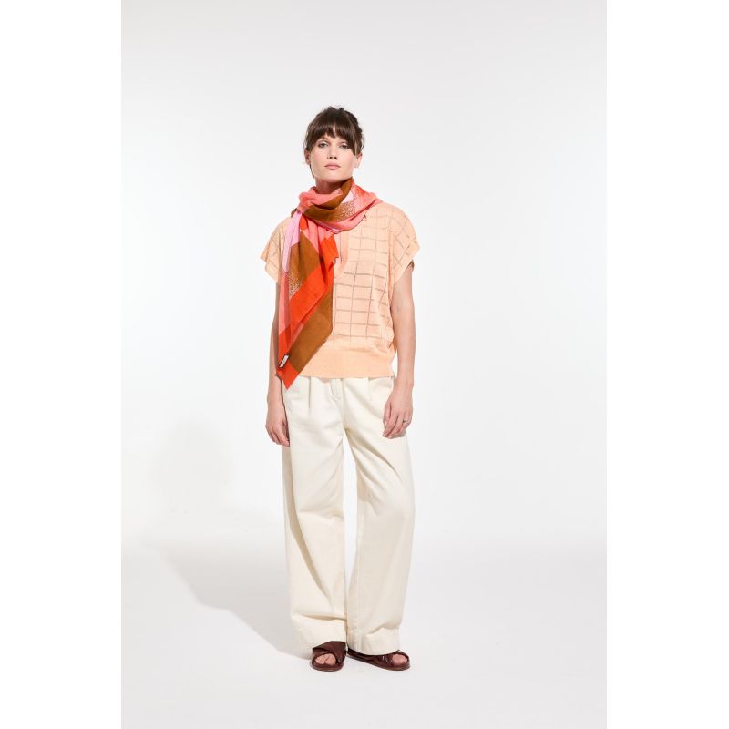 M - FoulardNuanceOrange Lot De 2