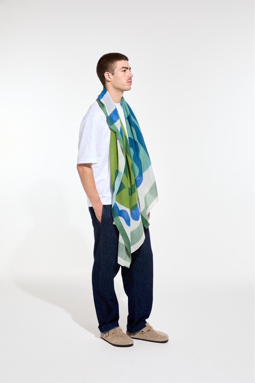 N - Blue GreenLyrique Scarf Pack Of 2