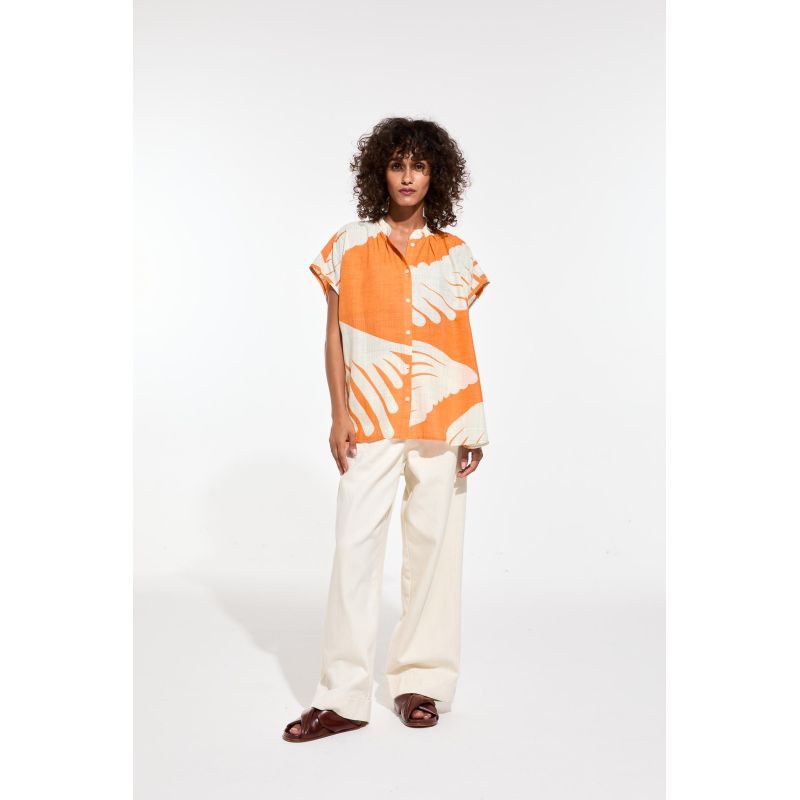 103 - Top Adele Palma Orange Lot De 2