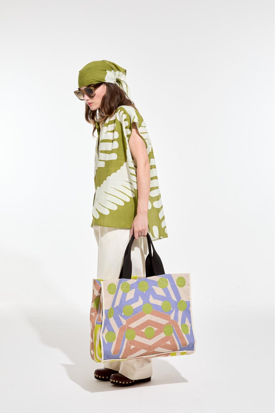 Q - KhakiPalma Scarf Pack Of 2