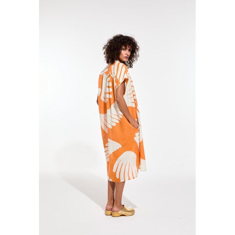 103 - Robe Alma Palma Orange Lot De 2